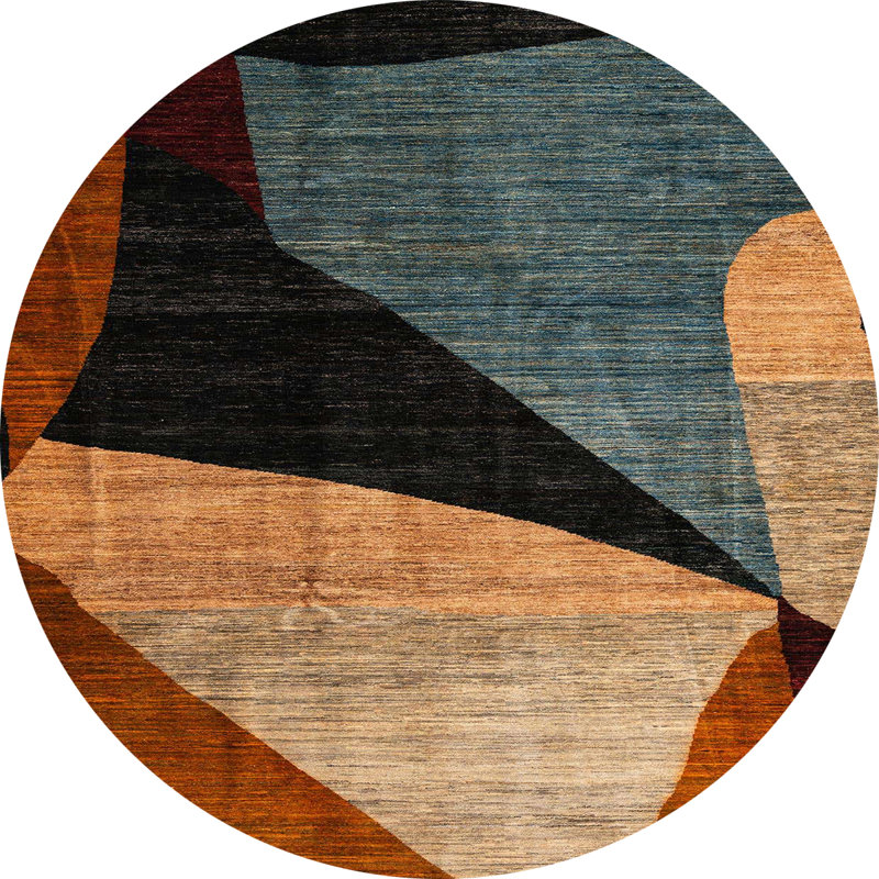 Alyric Abstract Indoor Rug, Round 6'