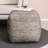 Yinka 18"H Two-Tone Cotton Pouf Ottoman-2027209330