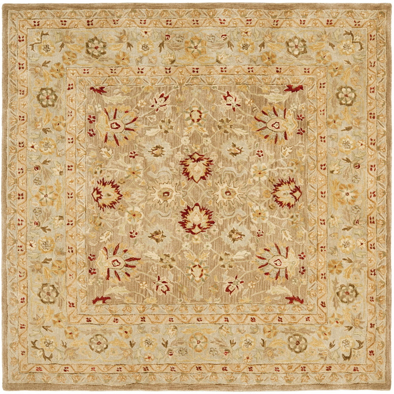 Soho Hand Tufted Wool Oriental Rug, Square 6'