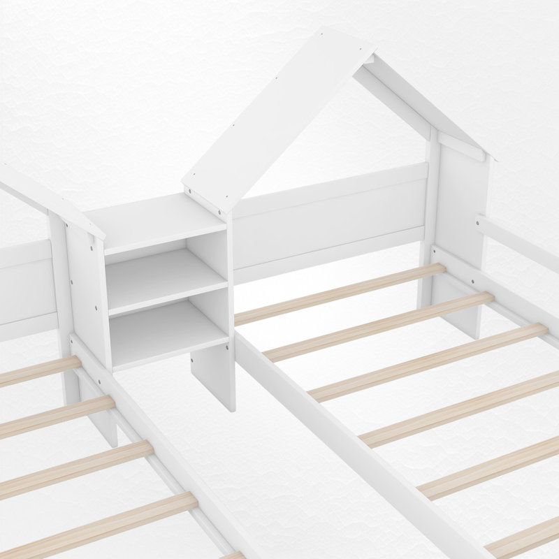 Lits plateforme simple, Blanc