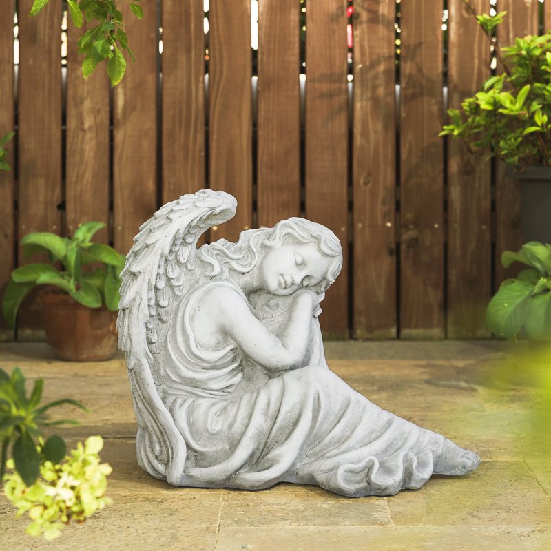 Isenhour Angels & Cherubs Weather Resistant UV Resistant Garden Statue