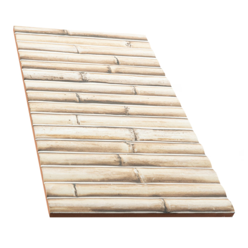 Bamboo 5.88'' W x 11.88'' L Tile, Sandy White