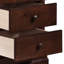 Table de chevet style Louis Philippe avec placage en cerisier brun