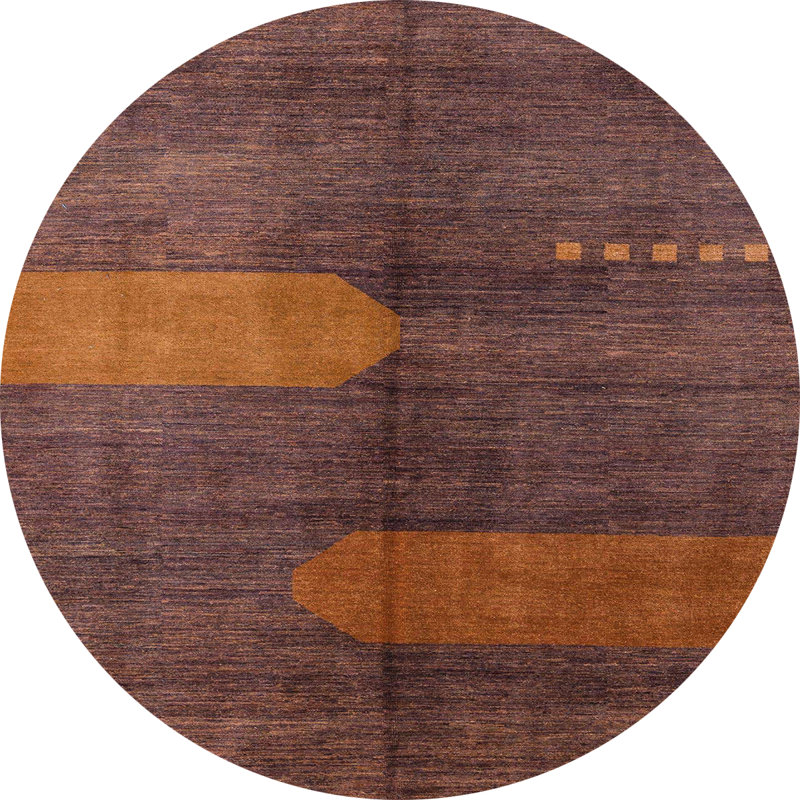 Abstract Indoor Rug, Round 5'