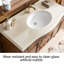 Meuble-lavabo en chêne de style européen avec lavabo en céramique pour salle de bain-129456885