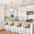 5 - Light 19.68" Drum Dimmable Glass Shaded Modern Farmhouse Chandelier-132468360