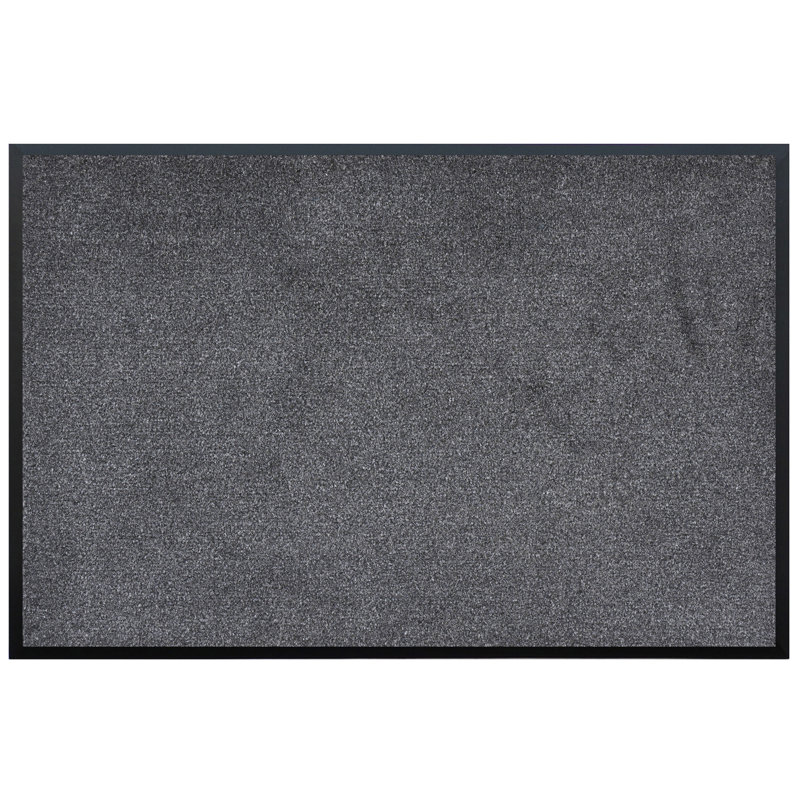 Lebo Non-Slip Outdoor Doormat, Rectangle 2' x 3', Charcoal