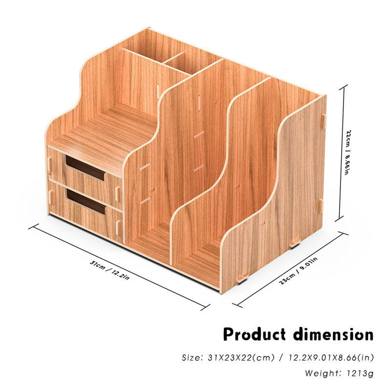 Espiye Manufactured Wood Desk Organiser