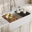 Karran 33"  Single Bowl Workstation Fireclay Kitchen Sink with Reversible Diamond/Flat Apron Front-107401360