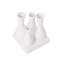 Vase en céramique 4 tubes Modern White