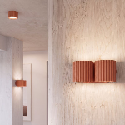 Aura Aluminium Flush Mounted Sconce