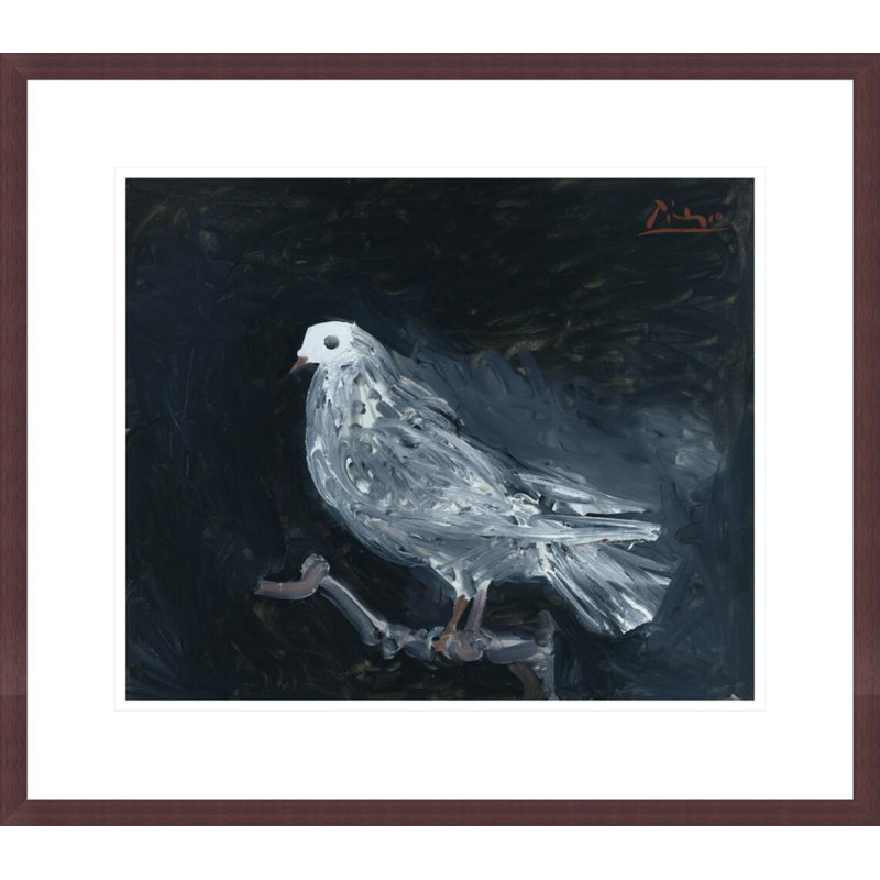 «Pigeon on a Perch» par Pablo Picasso, impression giclée sur cadre, H 17,75 po x l 20,22 po