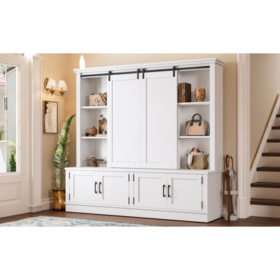 Storage Cabinet With Sliding Door Design For Living Room And Office by Corrigan Studio