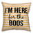 I'm Here For The Boos Striped Indoor/Outdoor Reversible Throw Pillow-24135936