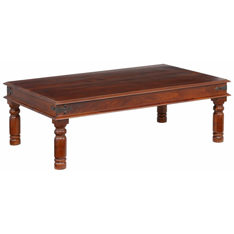 Malika Solid Wood Four Leg Coffee Table