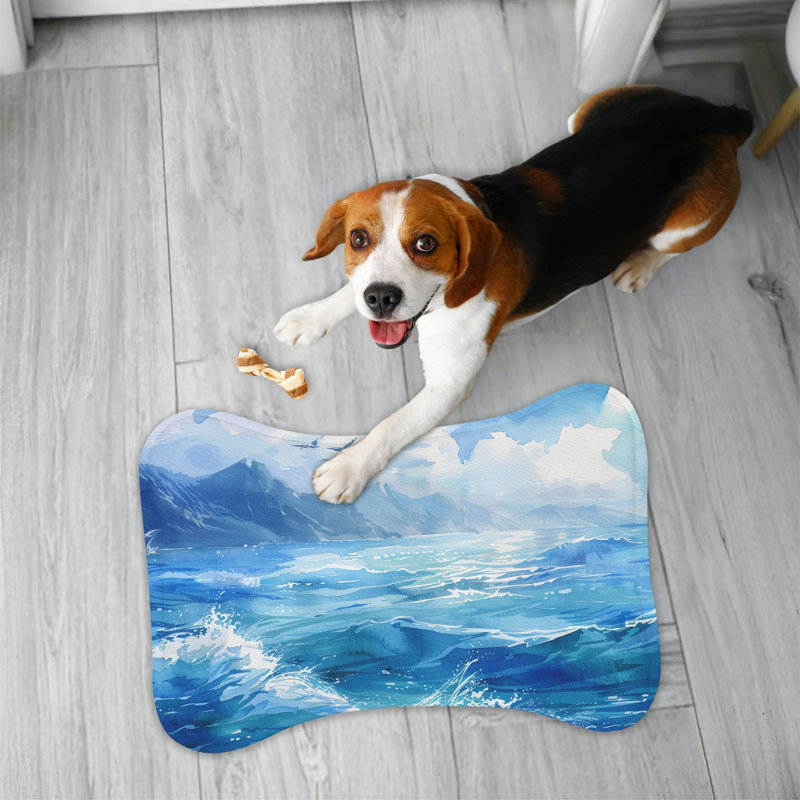Tapis aquarelle coloré 1 pièce