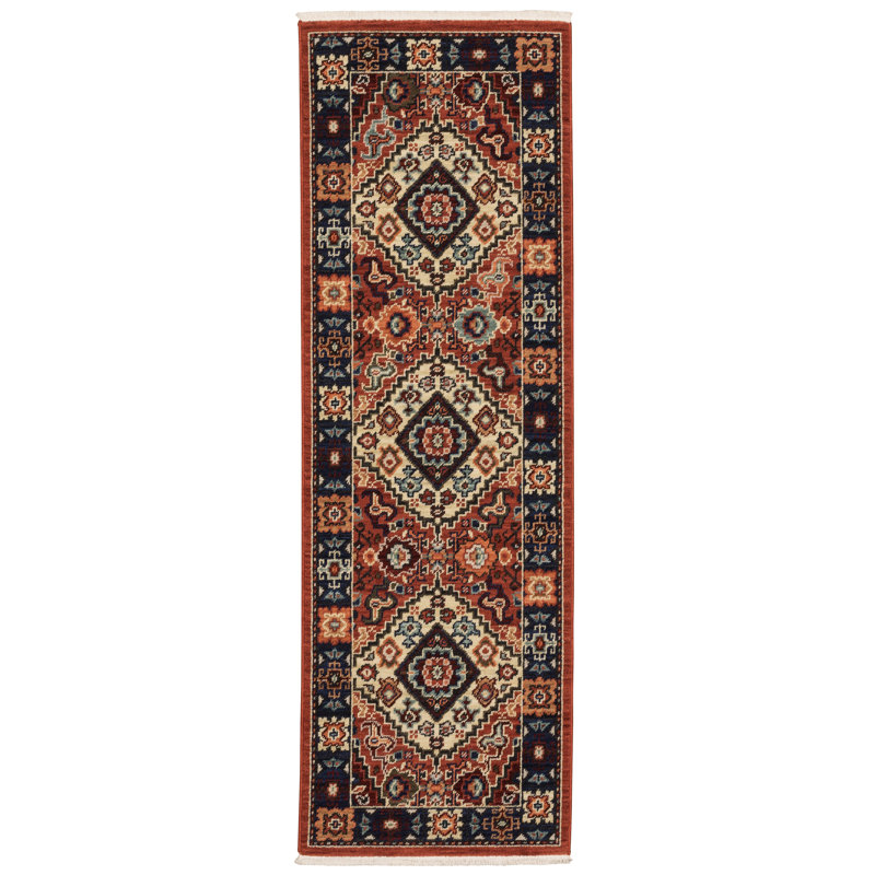 Oaklynn Performance Oriental Indoor Rug, Runner 2' x 6'