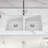 33'' L Double Bowl Quartz Kitchen Sink-100970252
