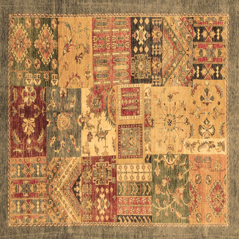 Abstract Indoor Rug, Square 7'