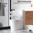 One Ceramic Toilet, 1.1/1.6 Dual Flush, Glossy White, Seat, Bathroom, Soft Close Flush White Ceramic, Height