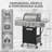 3-Burner Propane Gas Grill With 1 Side Burner For Outdoor BBQ,Camping.-110136312