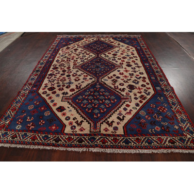 Harvee One-of-a-Kind 6'7" X 9'2" 1960s Wool Area Rug in