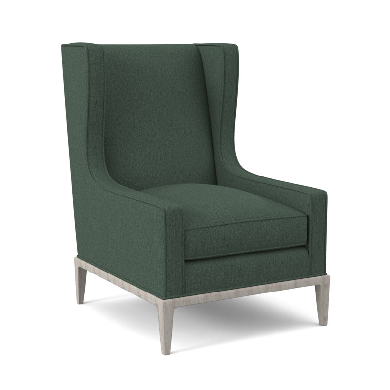 Claxton Wingback Chair, Filigree Ivory, Bisque