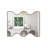 Tregan Metal Wavy Wall Mirror-1945213504