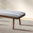 Troni Light Grey Boucle Bench