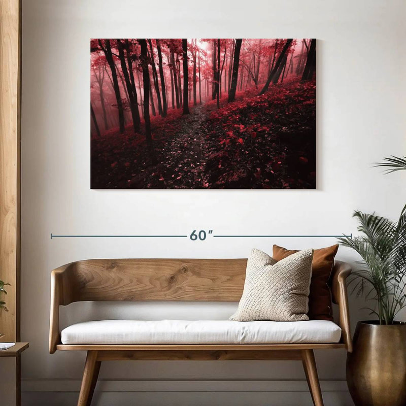 Alvord Misty Red Forest, H 30 po x l 45 po
