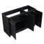Meuble-lavabo de salle de bain autoportant en châtaignier noir 48 po - Aspect contemporain avec porte et rangement généreux