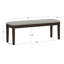 Banc rembourré en bois massif Ginnie-500583005