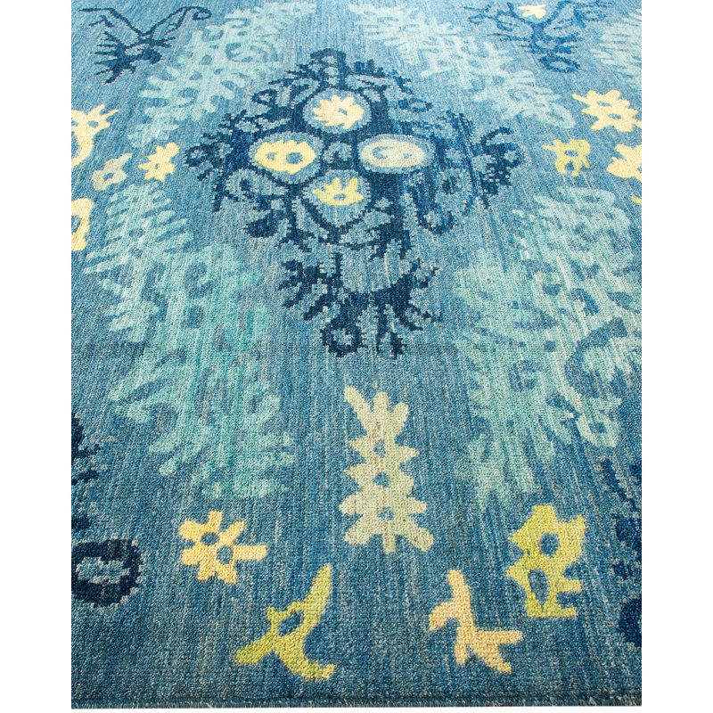 Contemporary One-of-a-Kind 9' 5" X 11' 10" Hand Knotted Area Rug