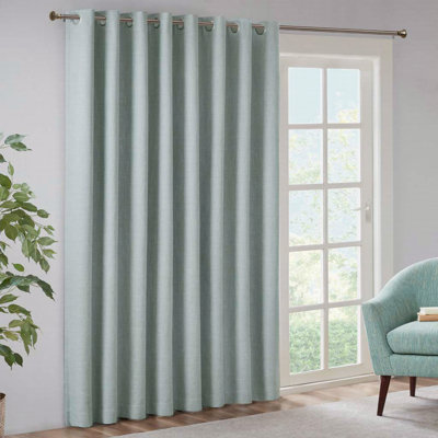 Printed Heathered Blackout Window Patio Panel