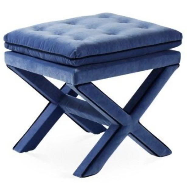 Halsey 60cm Wide Tufted Pouf Ottoman