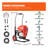 120FT Electric Drain Snake Auger Machine with 6 Cutters, 1100W Heavy Duty Sewer Cleaning Tool for Home & Commercial Use