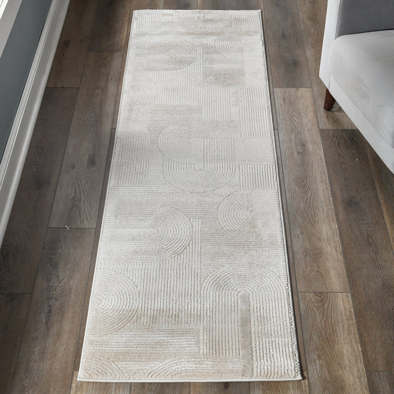 Nuevo Collection Modern Abstract Geometric Area Rug, Runner 2'1" x 7'4"