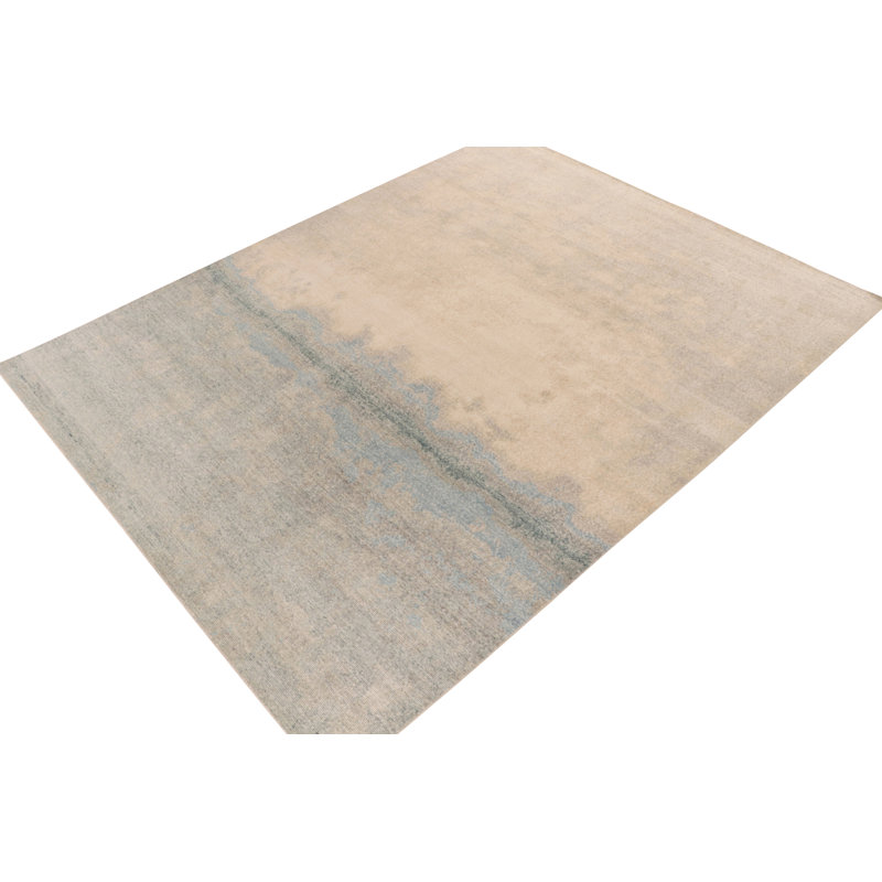 Distressed Homage Wool Abstract Area Rug, Rectangle 8' x 10'