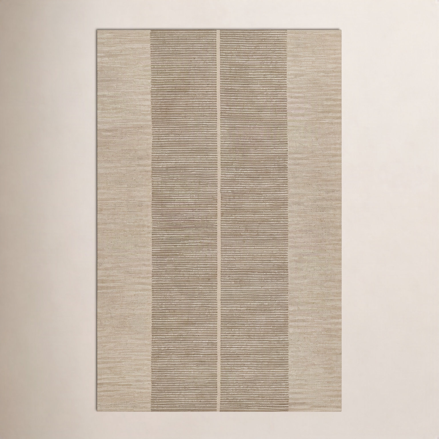 Hand-Tufted Geometric Wool Rug, Rectangle 5' x 8'