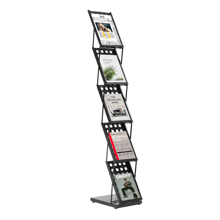 Metal Free Standing Magazine Rack