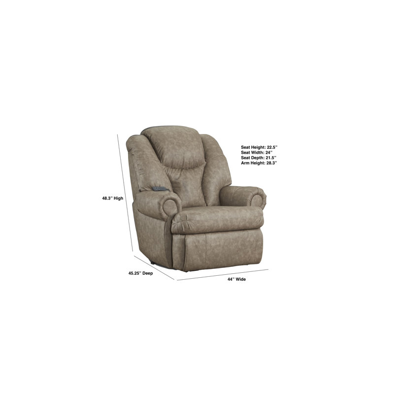 Fauteuil inclinable électrique Knox King Comfort, Taupe
