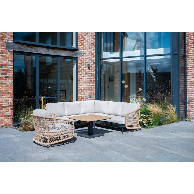 Peakdale Open Weave Mini Corner with Gas Adjust Table
