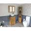 Slimline Compact 515mm Free-Standing Cloakroom Vanity Unit-1521238157