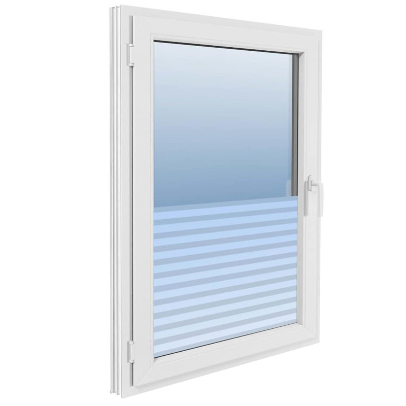 Window Film Frosted Stripes Design PVC, 0.9 x 5 m