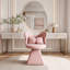 Élégant fauteuil de coiffeuse pivotant avec dossier papillon, tabouret de maquillage confortable pour la chambre à coucher et le salon, mobilier d'appoint durable et élégant