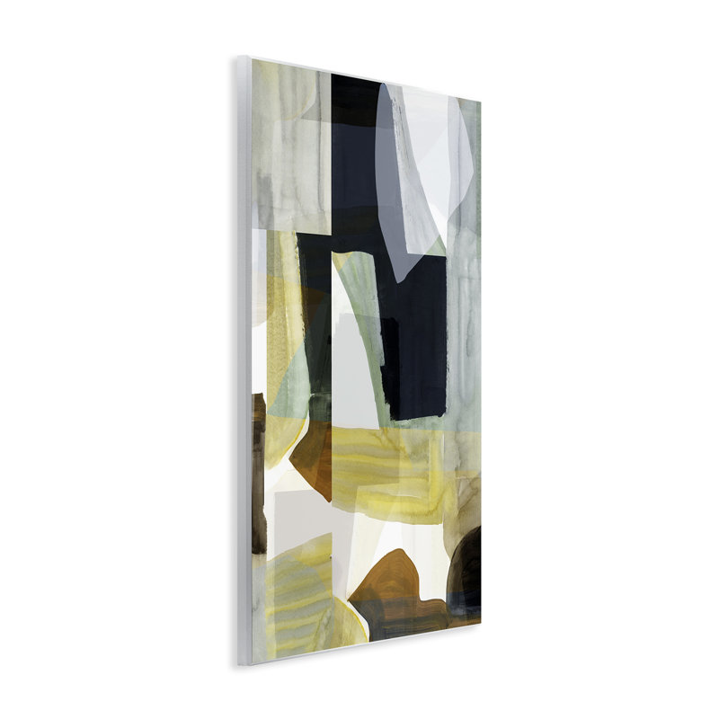 "Brushed Blocked Abstraction", art mural par cartissi, H 19 po x l 13 po