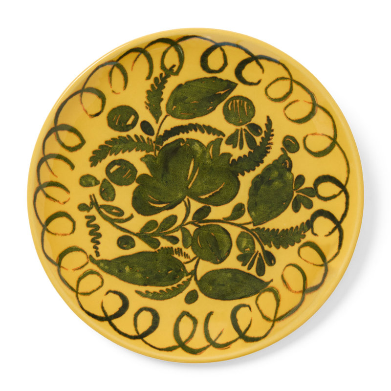 Amalfi Dessert Plate - Mustard - 9.1", Mustard