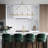 5-lamp Gold Adjustable Iron Pendant Light