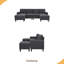 Canapé modulaire rembourré avec 2 repose-pieds-1551671901