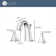 Lotto Widespread 2-handle Bathroom Faucet with Drain Assembly